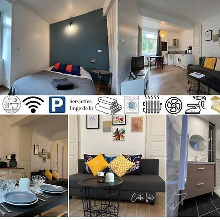 Tabi ,modern Chic Vs Free Parking,wifi,draps Appartement *